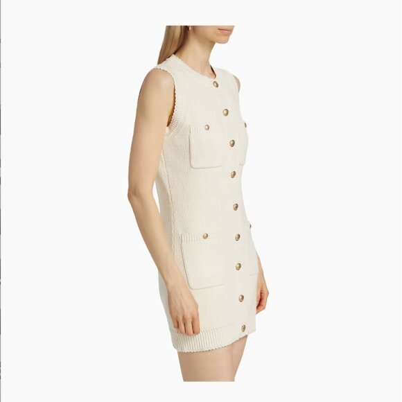 Reformation Catalina 100% Organic Cotton Knit Minidress Size M - Picture 3 of 10